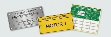 Etiquetas y placas grabadas